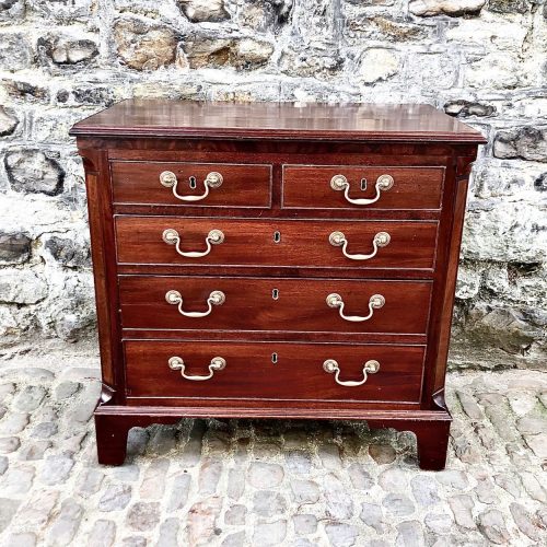 A Small George III Mahogany Chest Of Drawers