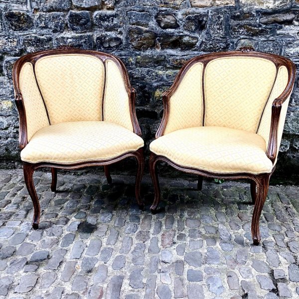 A Pair Of Late 19th Century French Tub Armchairs