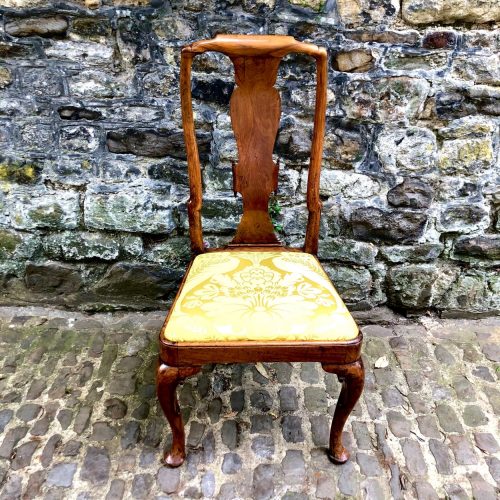 A Fine Queen Anne Period Walnut Side Chair