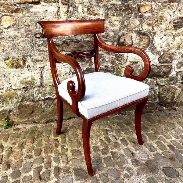 A George IV Mahogany Desk Chair