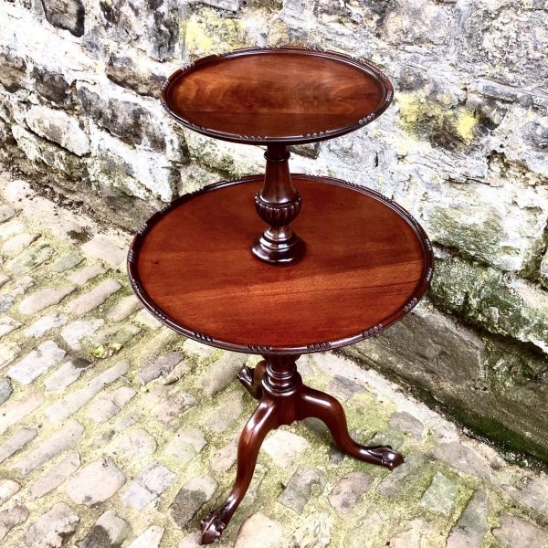 A Late 19th Century Mahogany Two Tier Wine Table