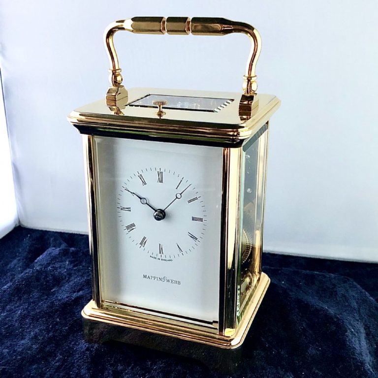 A Gilt Brass Repeater Carriage Clock By Mappin And Webb