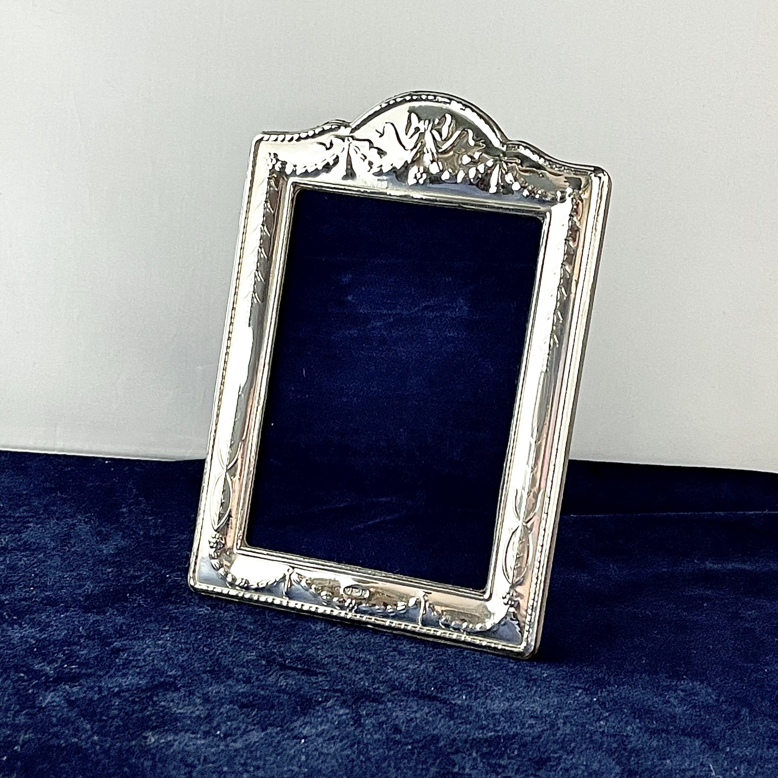 Neoclassical Silver Photo Frame