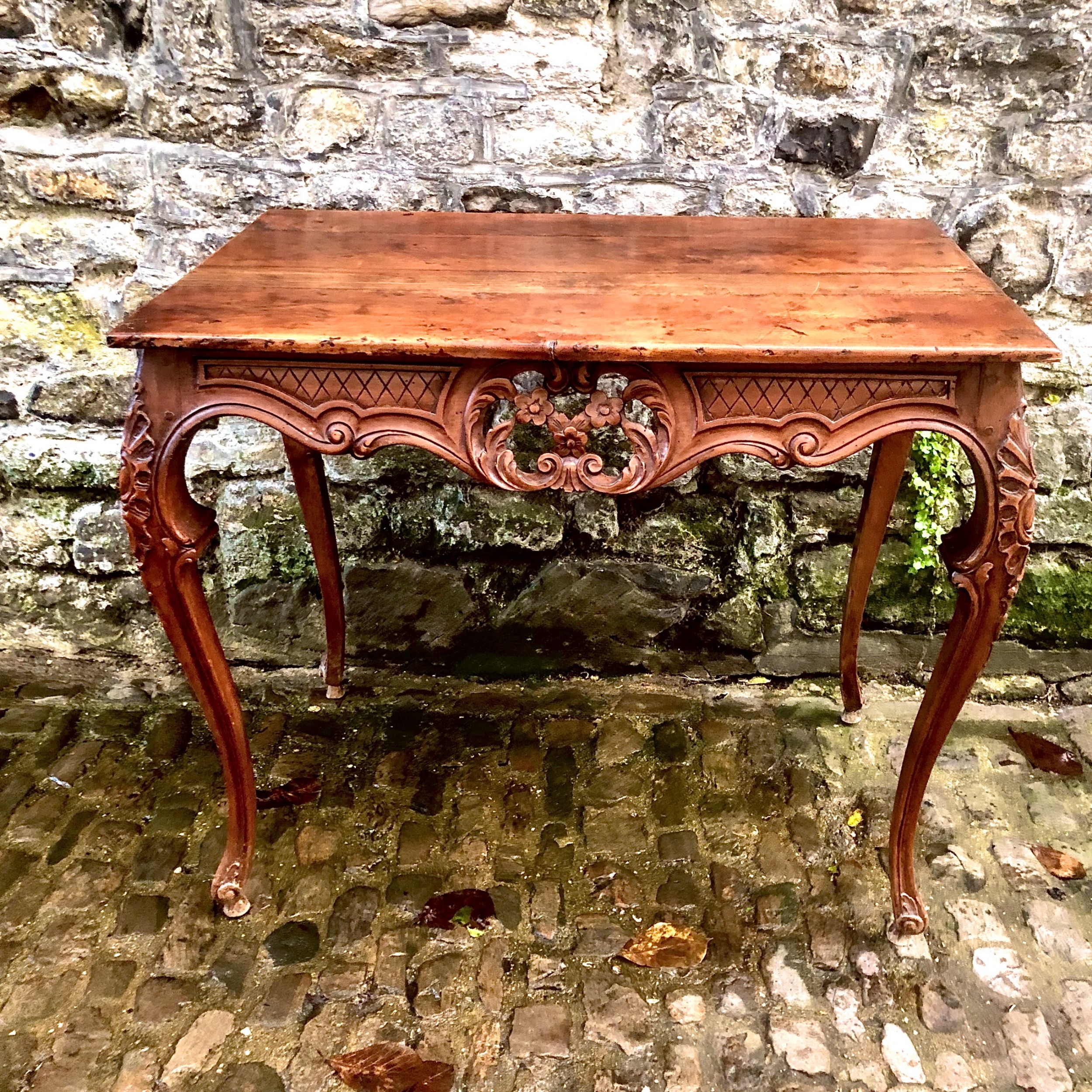 A Louis XV Walnut Centre Table