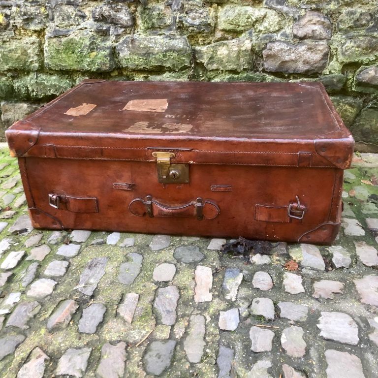 An Early 20th Century Leather Steamer Trunk