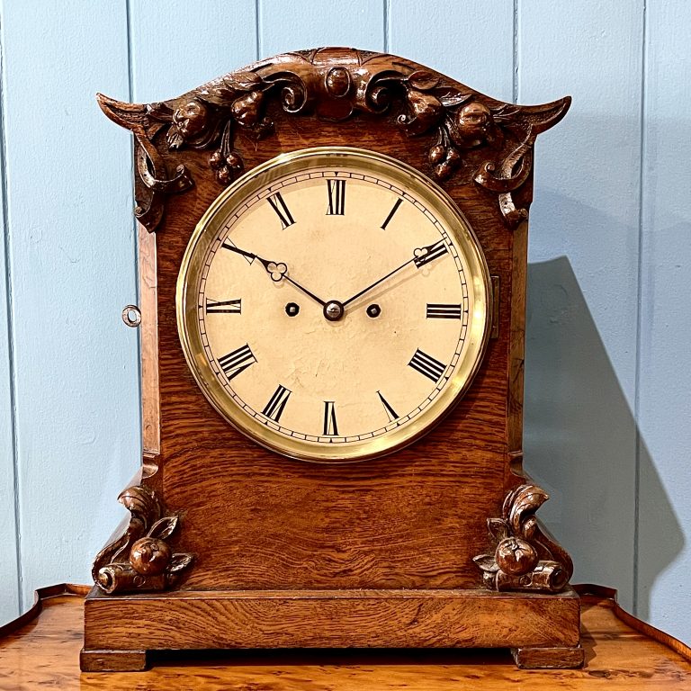 Early Victorian Oak Bracket Clock