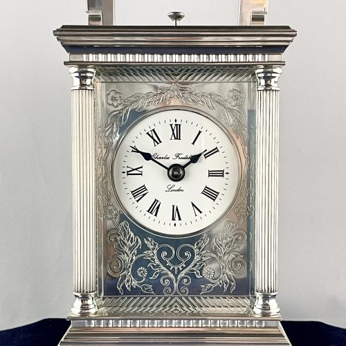 Frodsham Silver Carriage Clock
