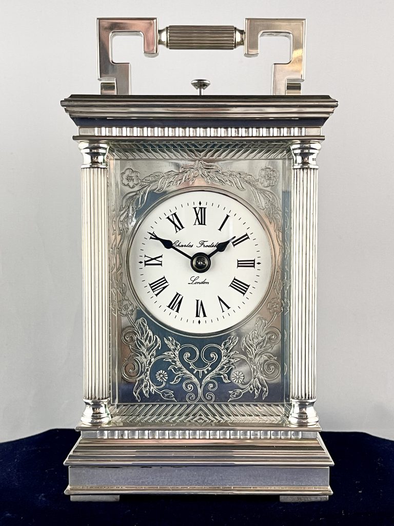 Frodsham Silver Carriage Clock