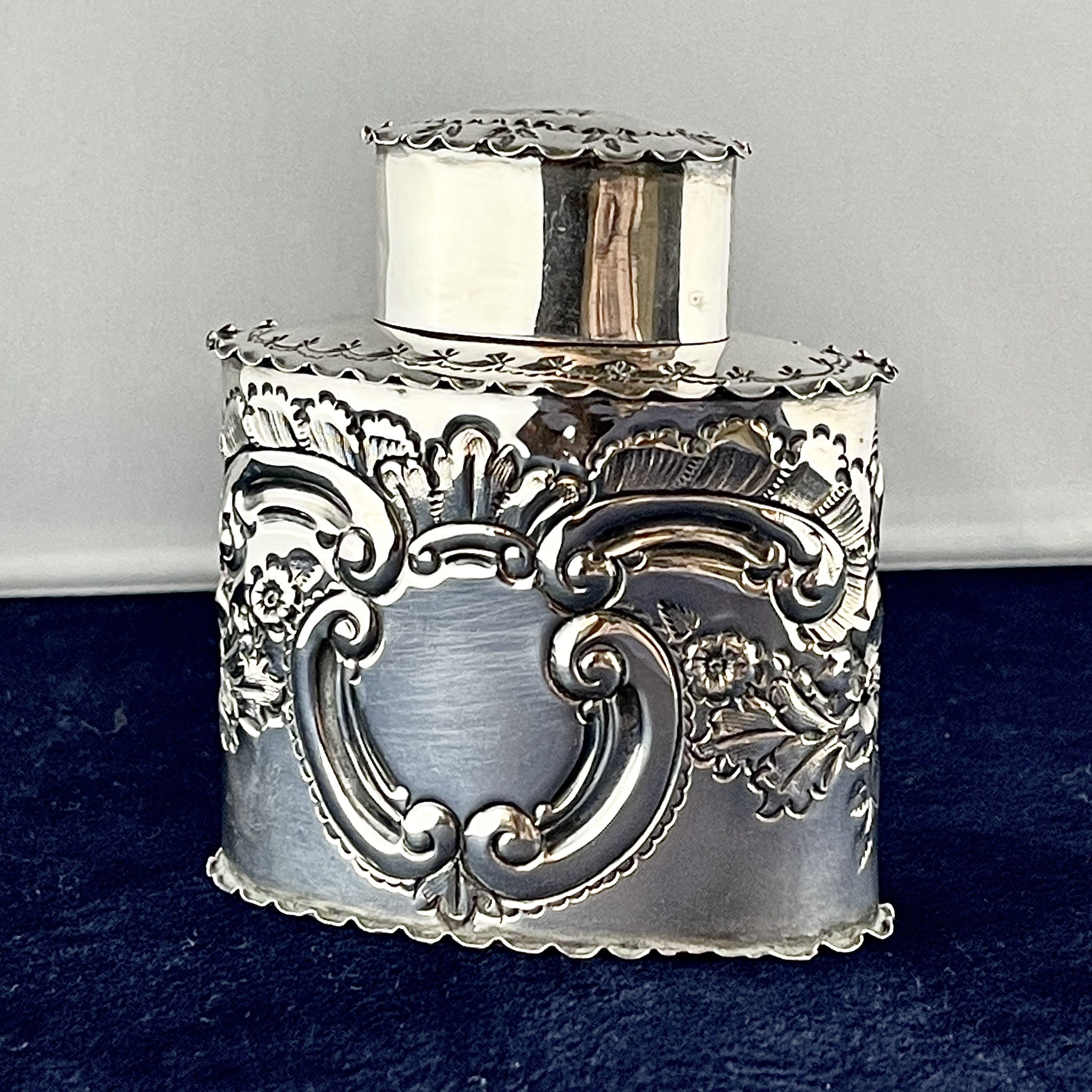 Late Victorian Silver Tea Caddy
