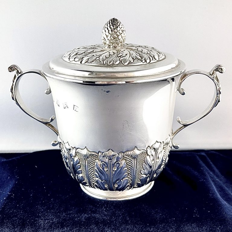 Silver Porringer and Cover