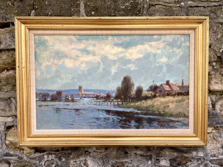 A Painting of Tewkesbury Abbey by John Neale