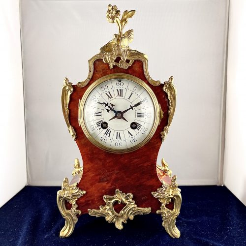 French Tortoiseshell Mantel Clock