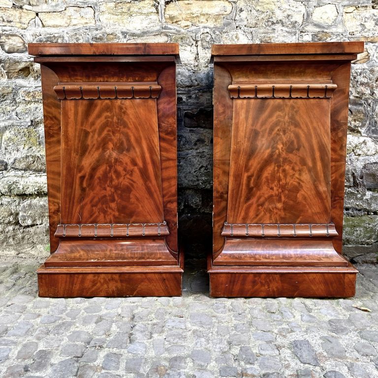 A Pair of George IV Pedestal Cupboards