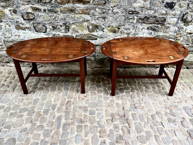 A Pair of Butlers Tray Side Tables
