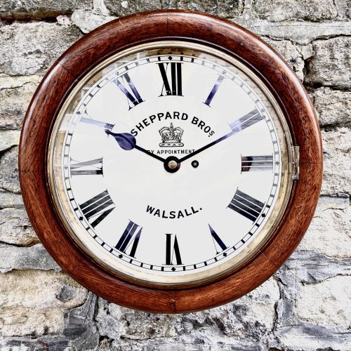 Late Victorian Oak Dial Clock