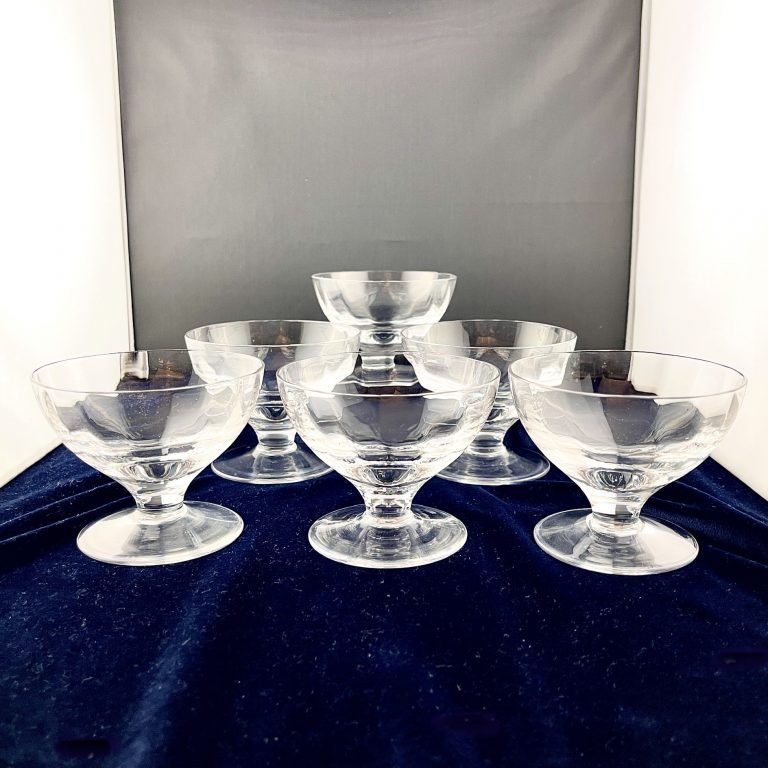 Set Six Dessert Coupes by Whitefriars
