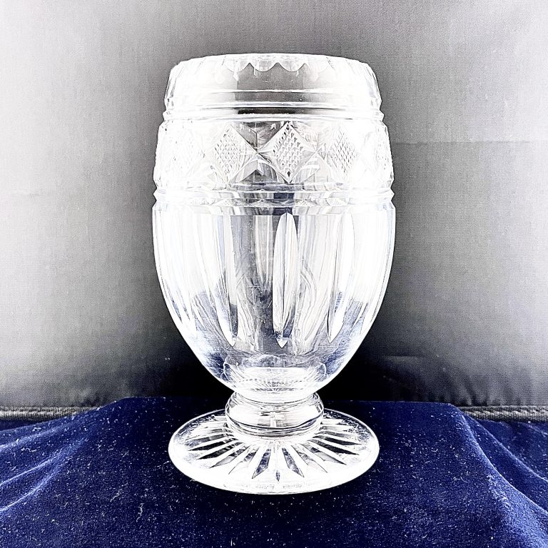 Early Victorian Cut Crystal Vase