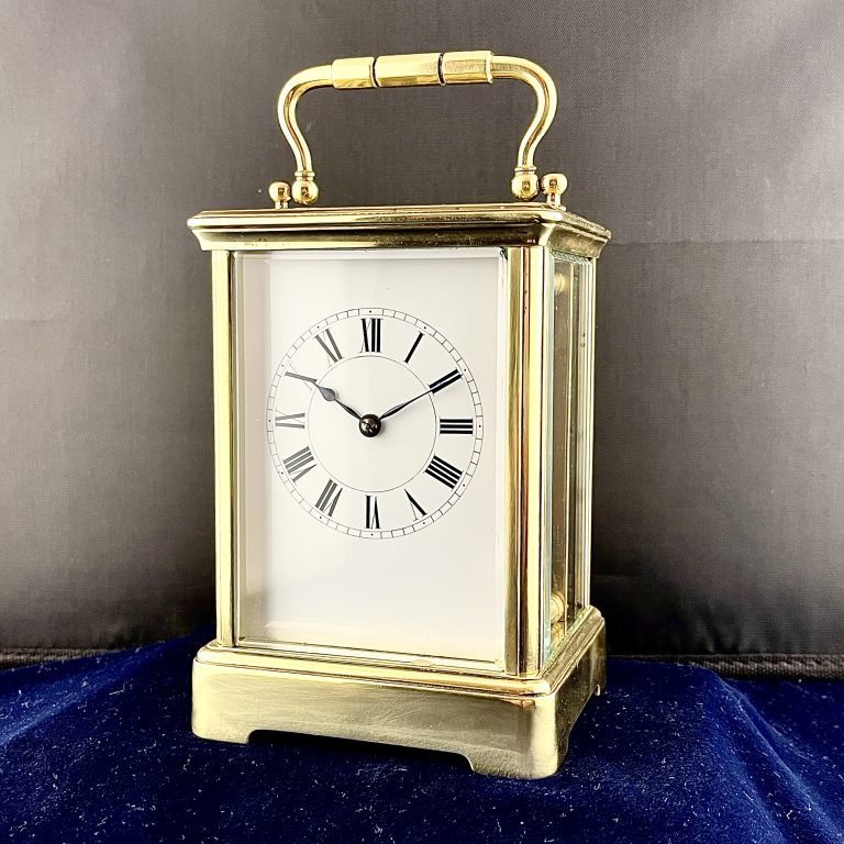 Late 19th Century Brass Carriage Clock Timepiece