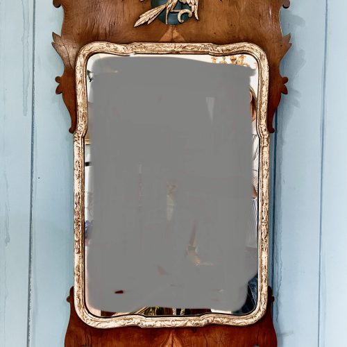 Late 19th Century Yew Wood Mirror
