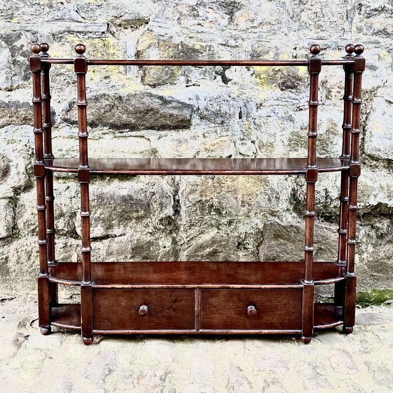 A Set of Regency Style Mahogany Shelves