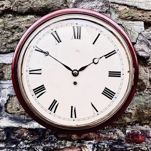 William IV Mahogany Dial Clock