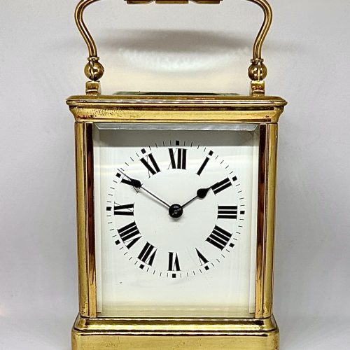 Late 19th Century Gilt Brass Carriage Clock