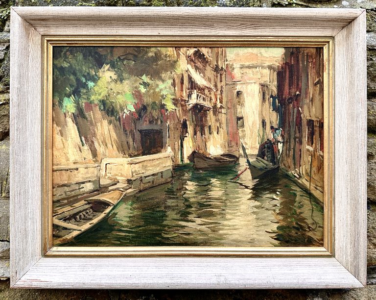Mid 20th Century Venetian Canal Scene