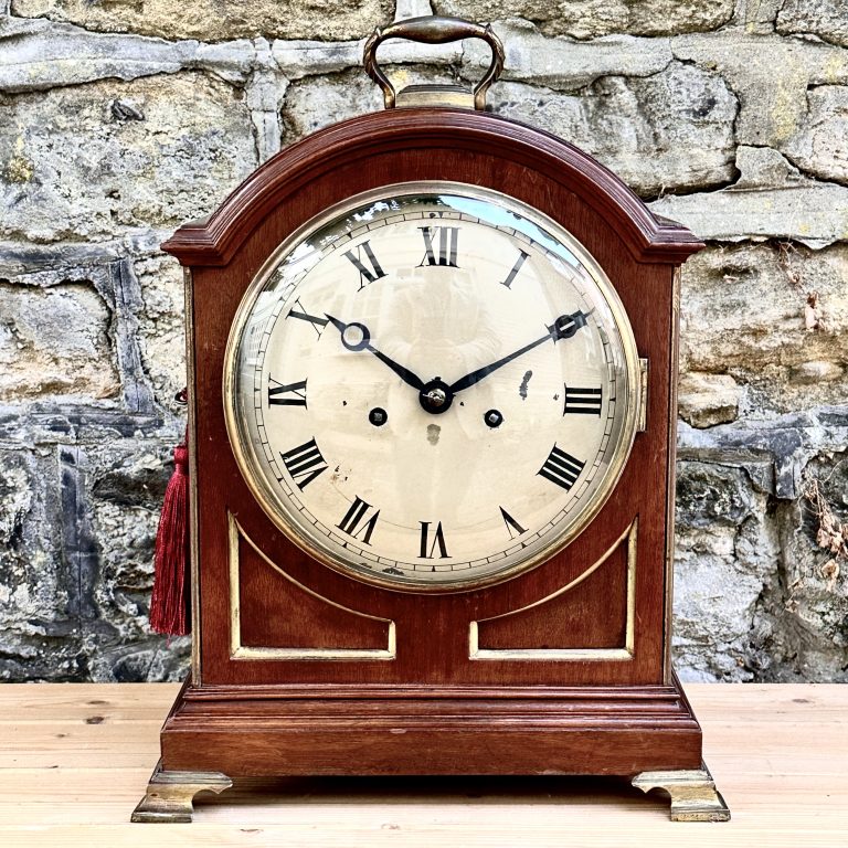 Late Victorian Mahogany Bracket Clock