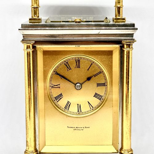 Steel and Brass Carriage Clock