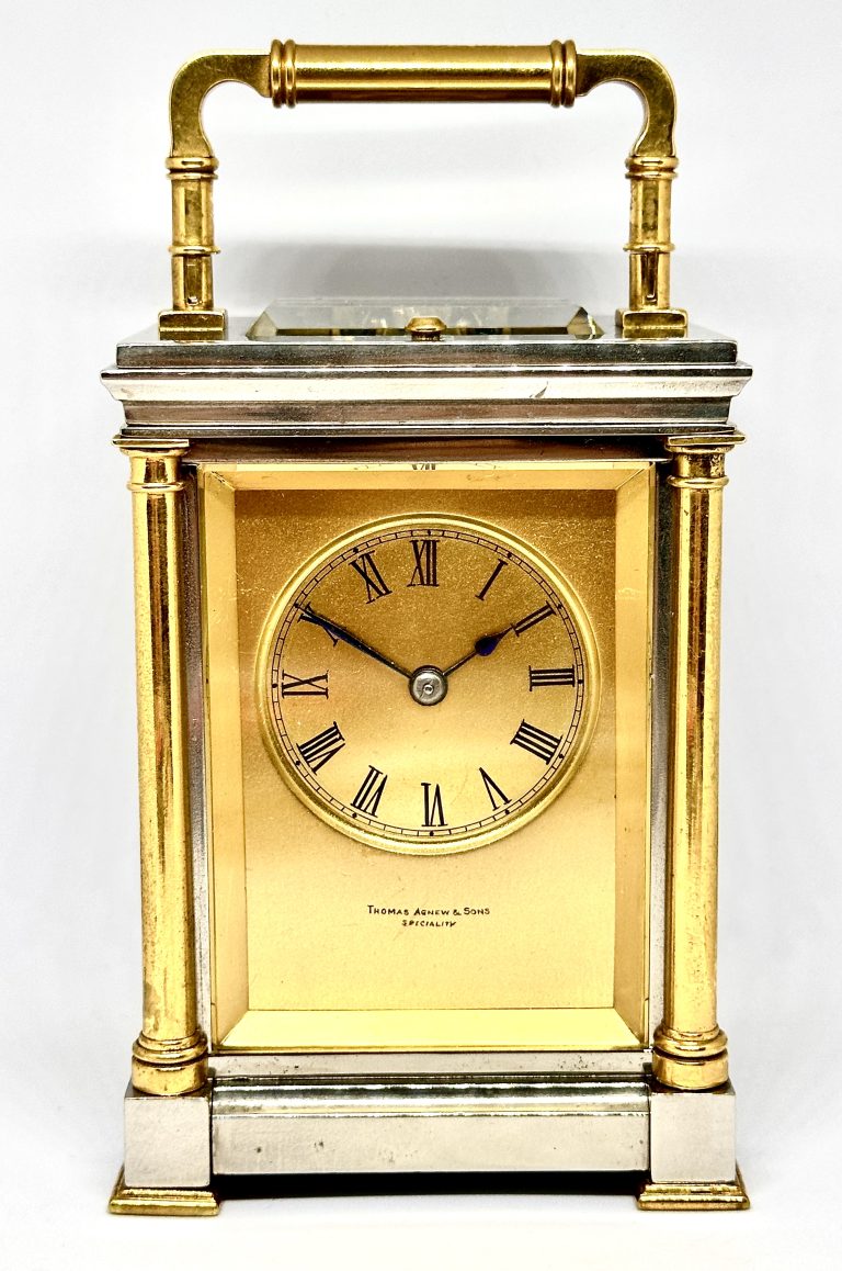 Steel and Brass Carriage Clock