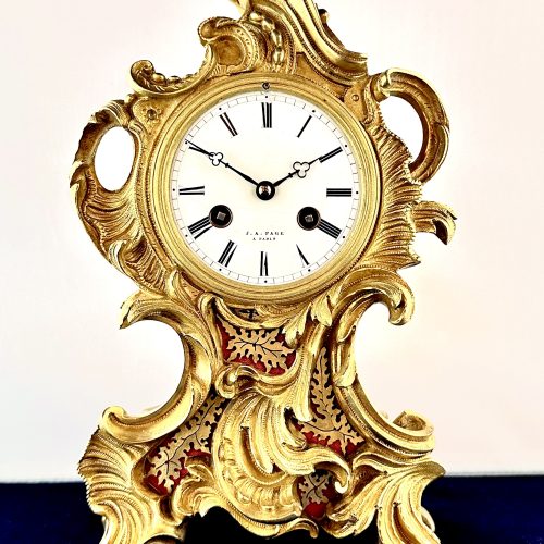 Gilt Bronze Mantel Clock